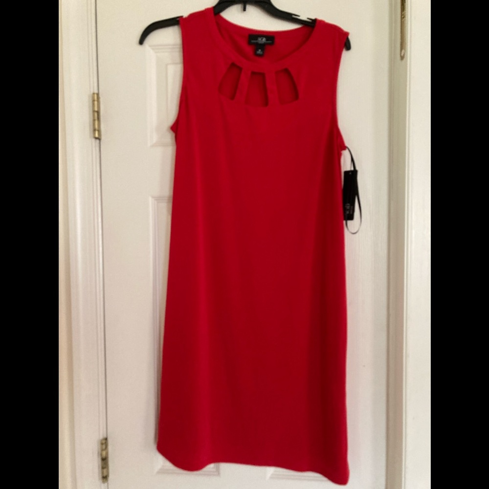 Red sleeveless dress nwt